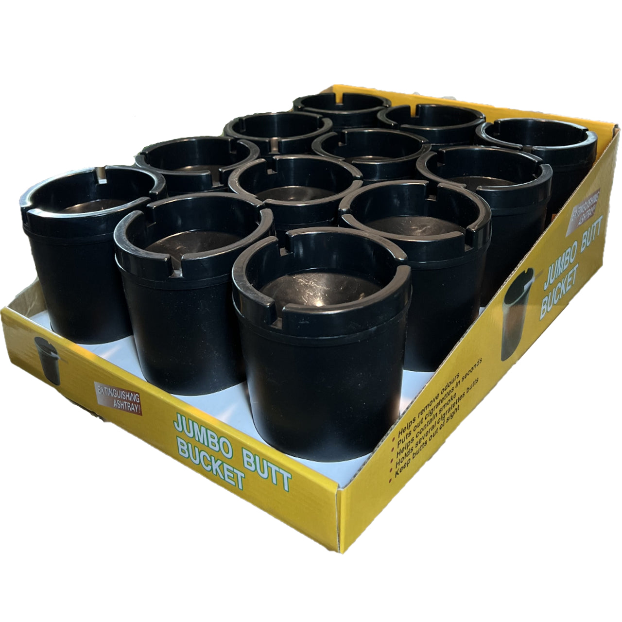 All Black Butt Bucket 12ct