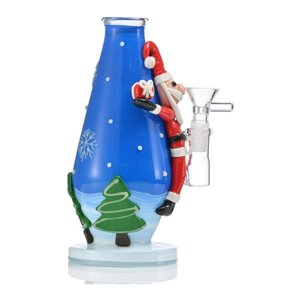 XDH47 Santa Claus Christmas Waterpipe 10"