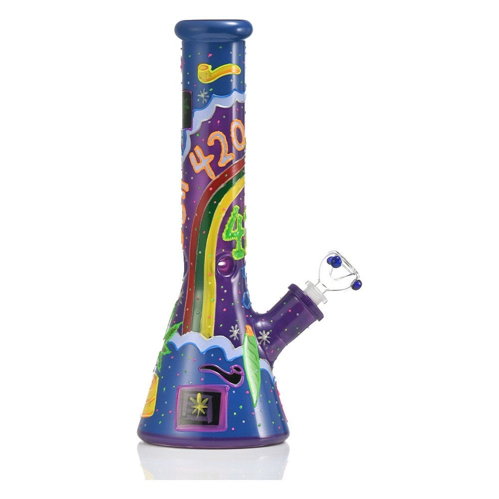 XJ68 Cosmic Blaze Waterpipe 14"