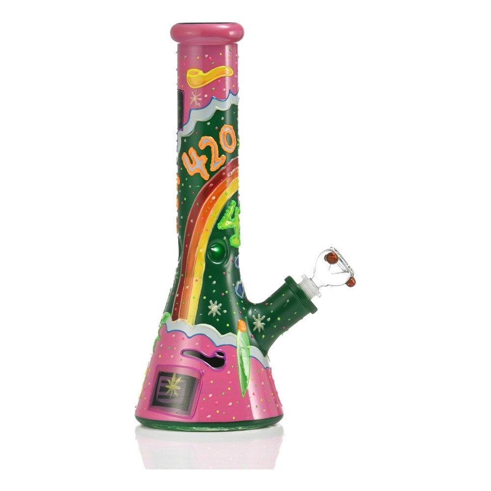 XJ68 Cosmic Blaze Waterpipe 14"