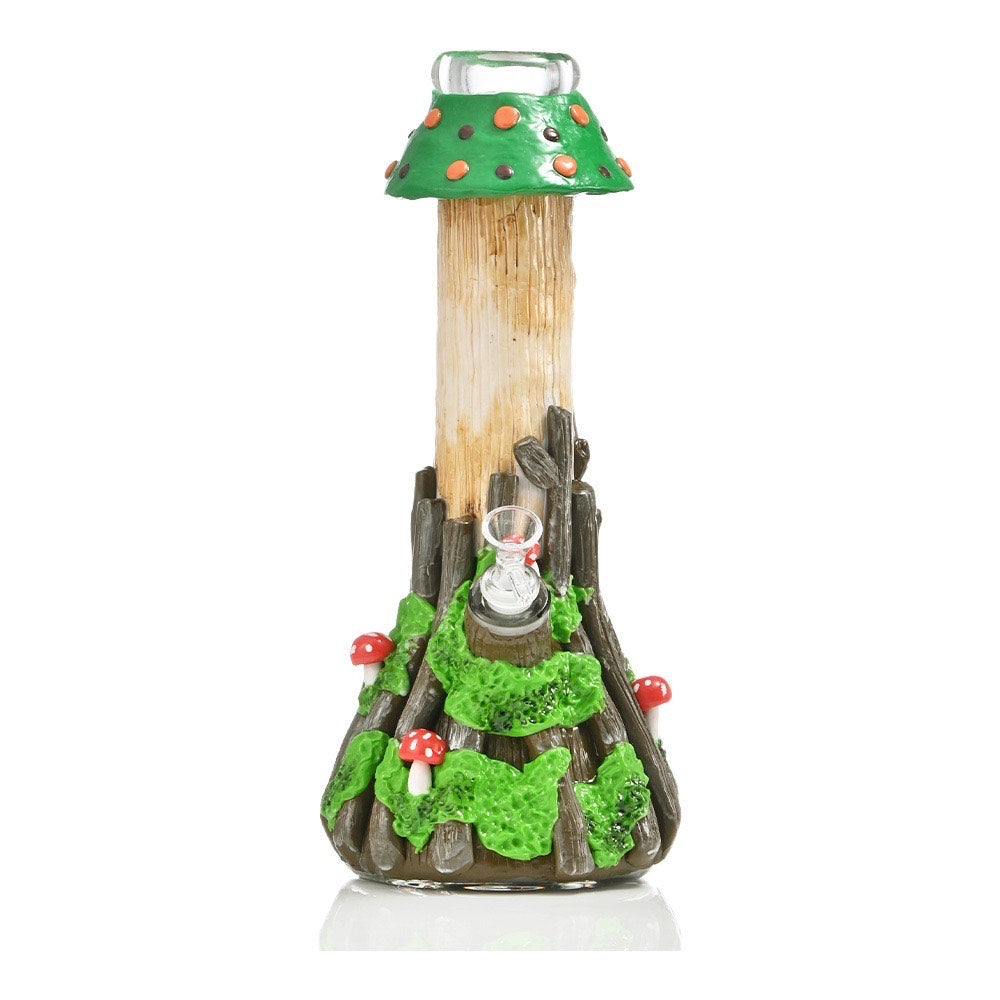 TZ221 Mystical Mushroom Haven Waterpipe 14"