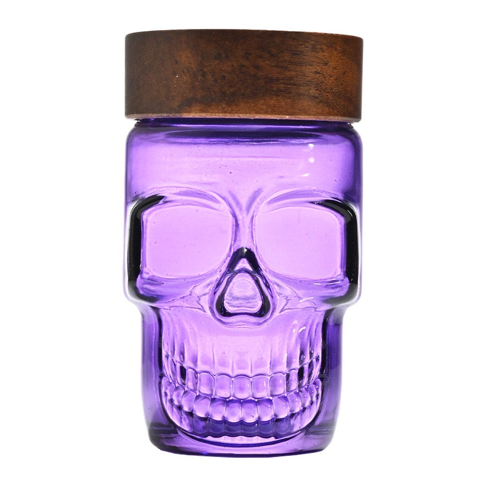 SW3023 Skull Glass Sealed Jars 6ct