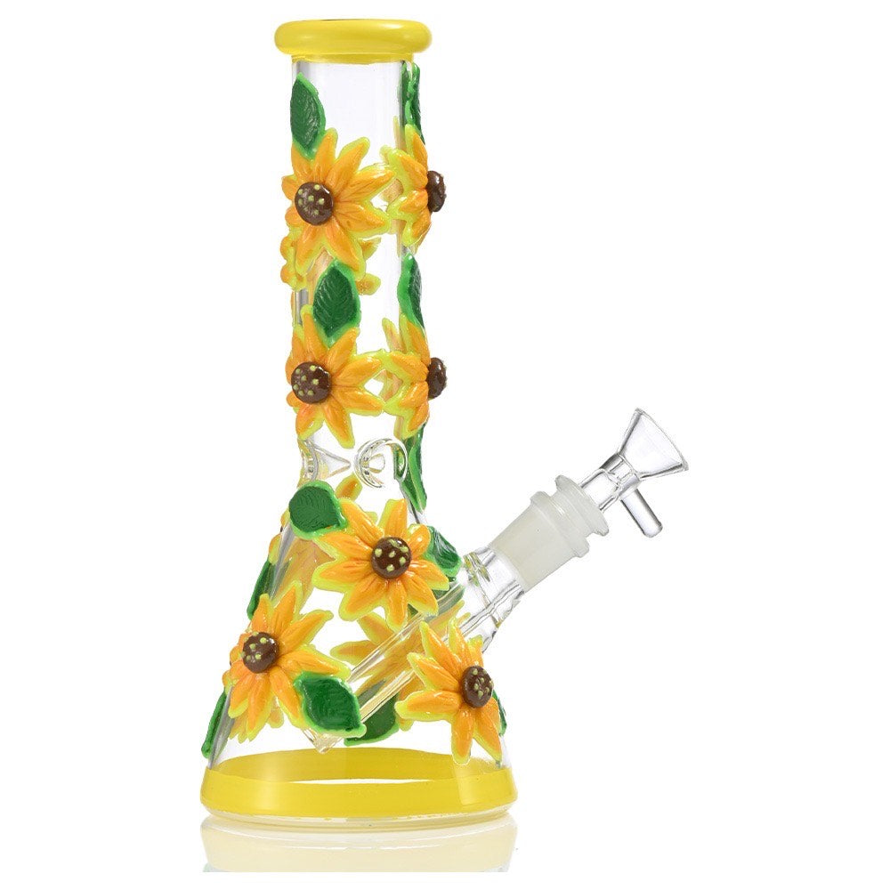XDH03 Sunflower Waterpipe 10"