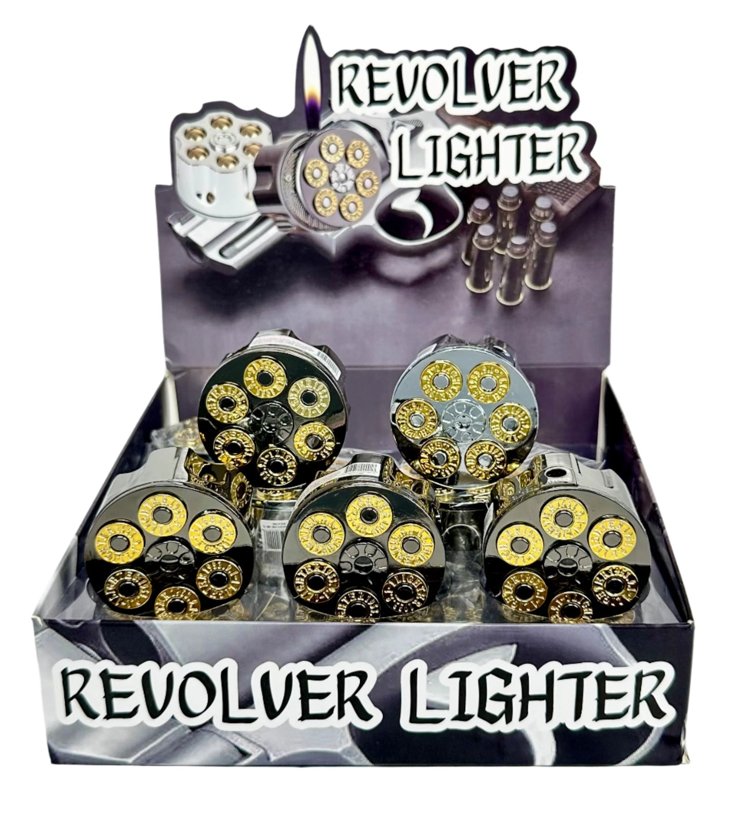 Revolver Magazine Lighter 16ct