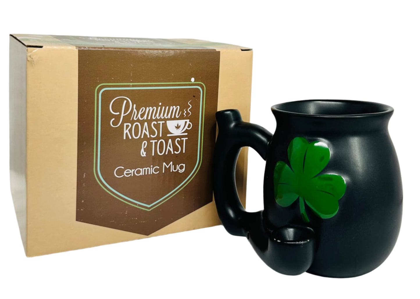 Leaf Ceramic Mug Pipe