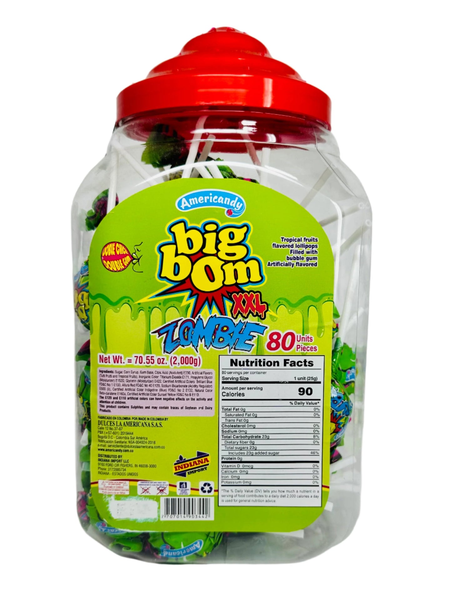 Big Bom Lollipop Jar 80ct