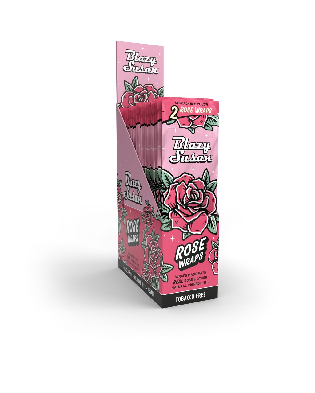 Blazy Susan Rose Wraps 2ct 25pk
