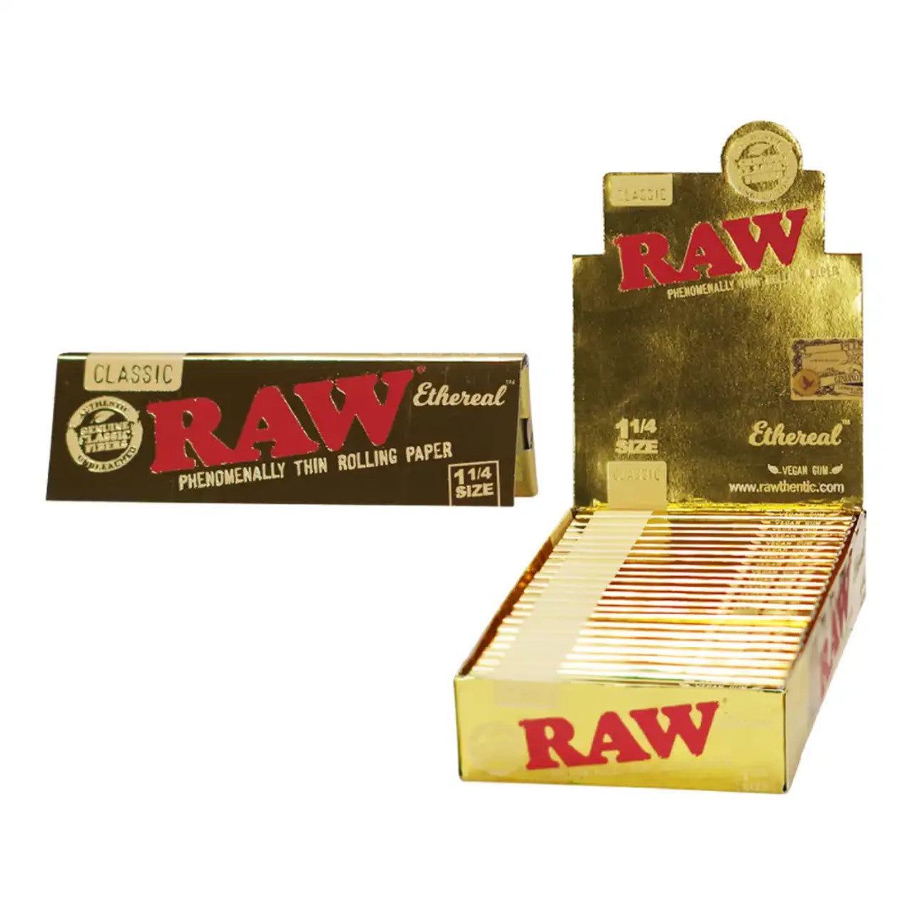 Raw Classic Ethereal Rolling Paper 1¼ size 24pk