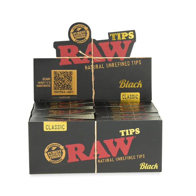 Raw Classic Black Tips 50ct