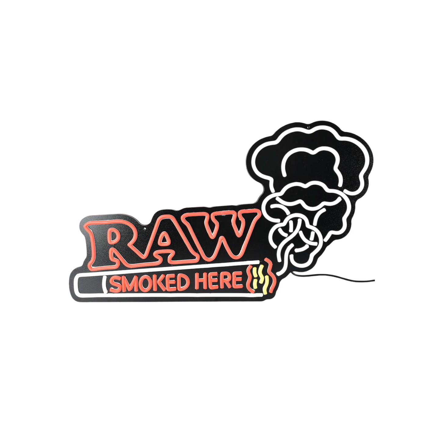 Raw Smoked Here Led Sign