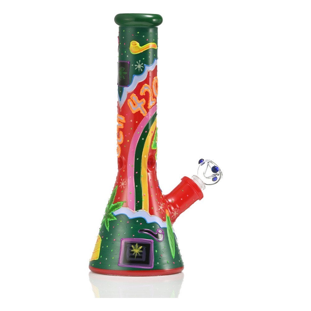 XJ68 Cosmic Blaze Waterpipe 14"