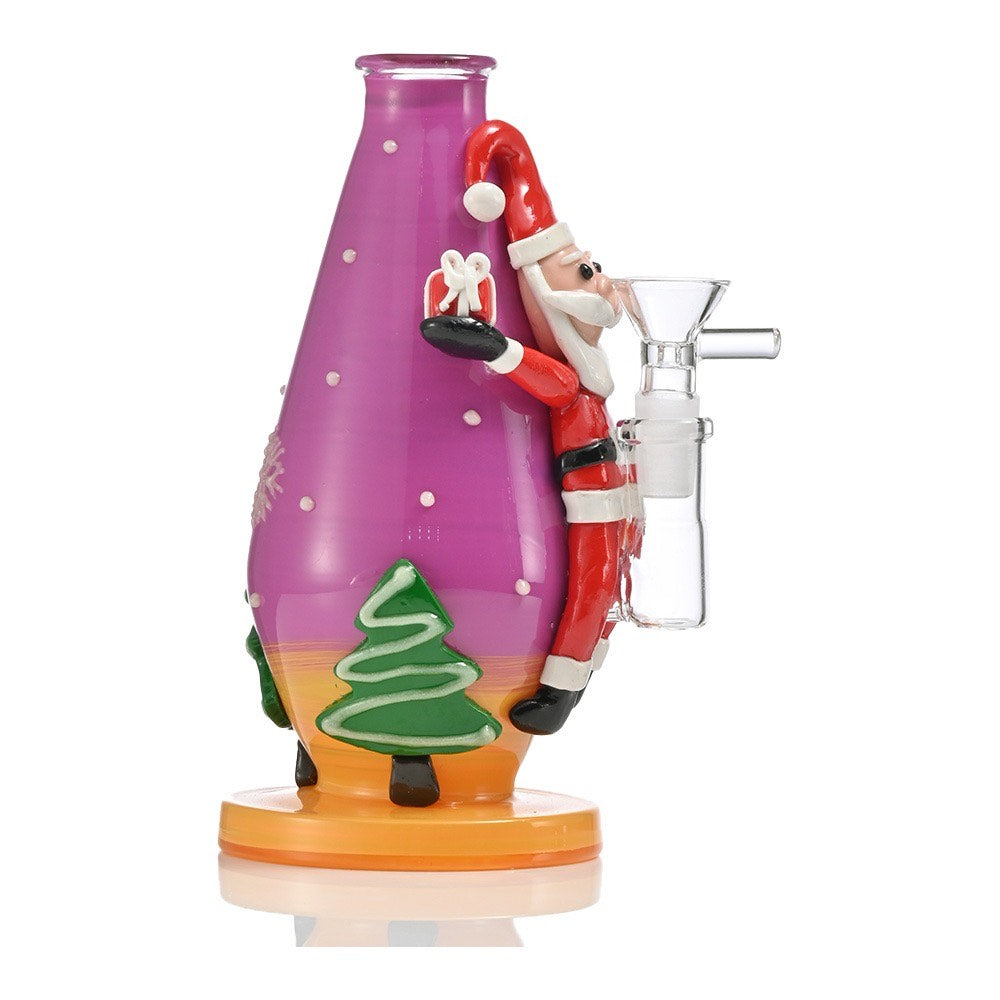 XDH47 Santa Claus Christmas Waterpipe 10"