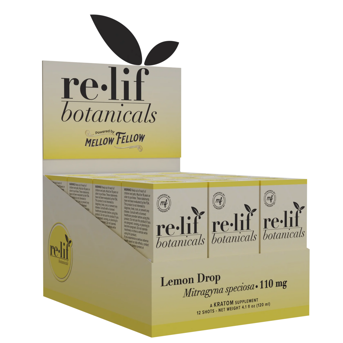 Relif by Mellow Fellow Kratom Shots 250mg