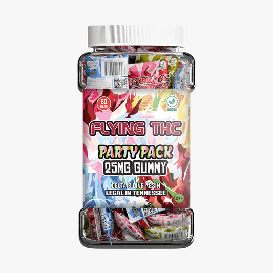 Flying Thc 25Mg D8 Gummies 80ct Jar