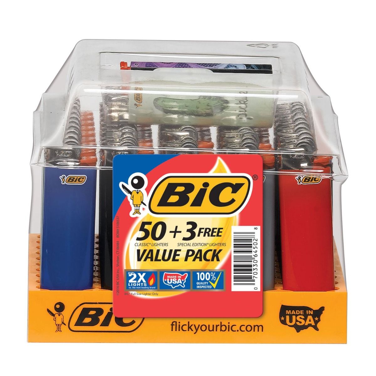 Bic big lighter 50ct+3