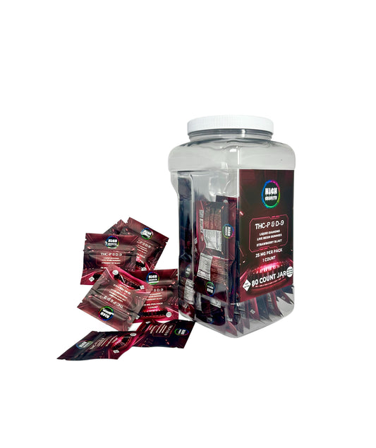 High Gravity Thcp D9 Live Resin Gummies Jar 80ct