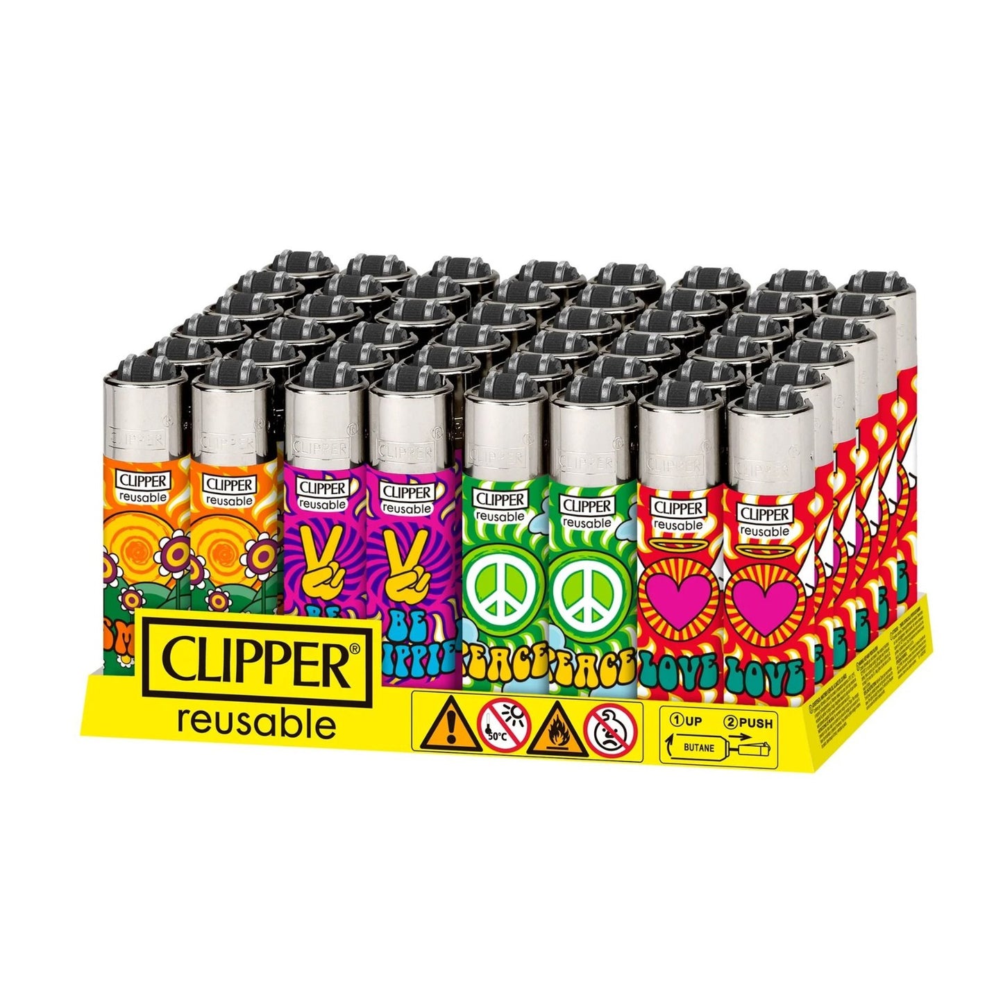 Clipper Printed Lighter 48ct