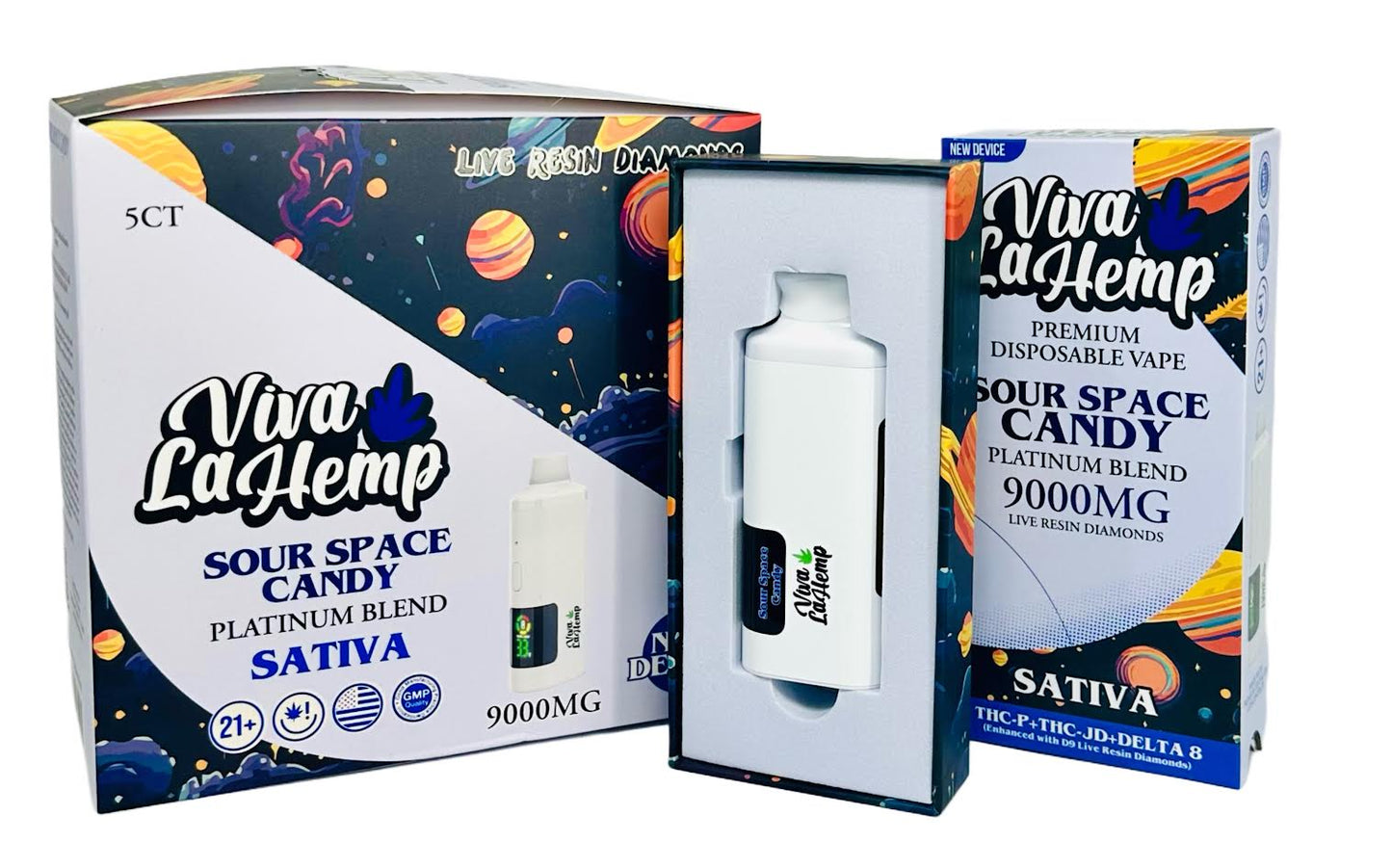 Viva la Hemp Curved Disposable 9ml 5ct