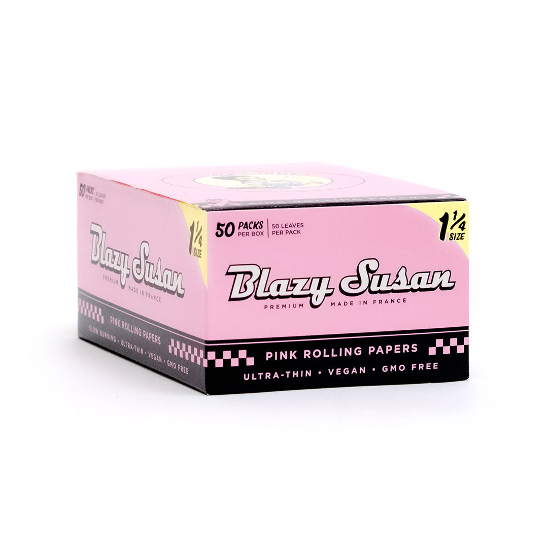 Blazy Susan Pink Rolling Paper 1-1/4| Kingsize