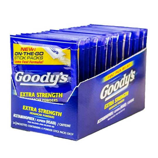 Goodys powder 6pk 24ct display