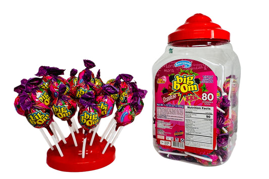 Big Bom Lollipop Jar 80ct