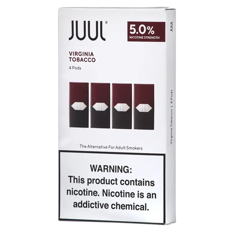 Juul pods 0.7ml 4pk  - Virginia Tobacco 5% 8ct