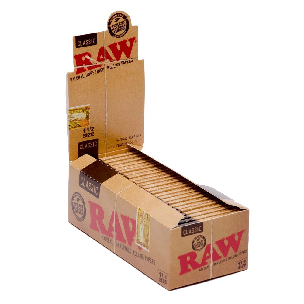 RAW Classic Rolling Paper 1 1/2 25pk