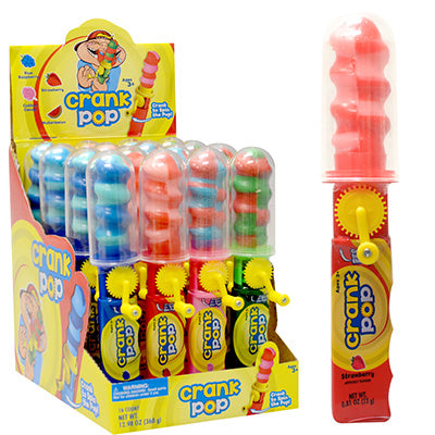 Crank Pop Candy Toy 16Ct