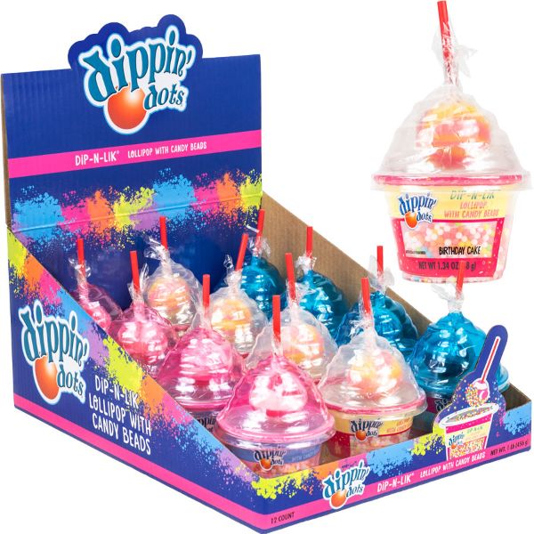 Dippin Dots Dip-N-Lik Candy  12Cts