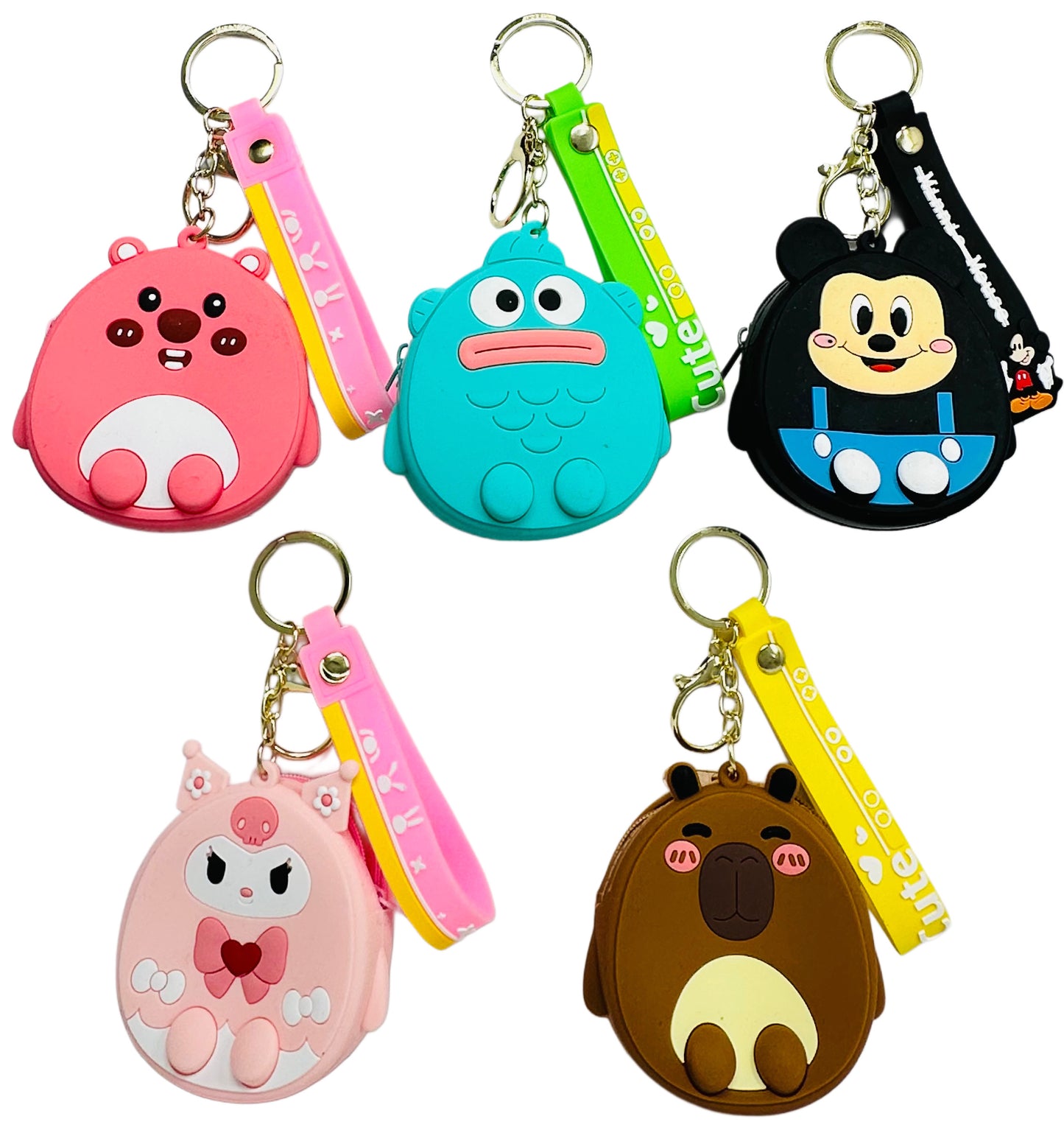 Character Pouch Keychains