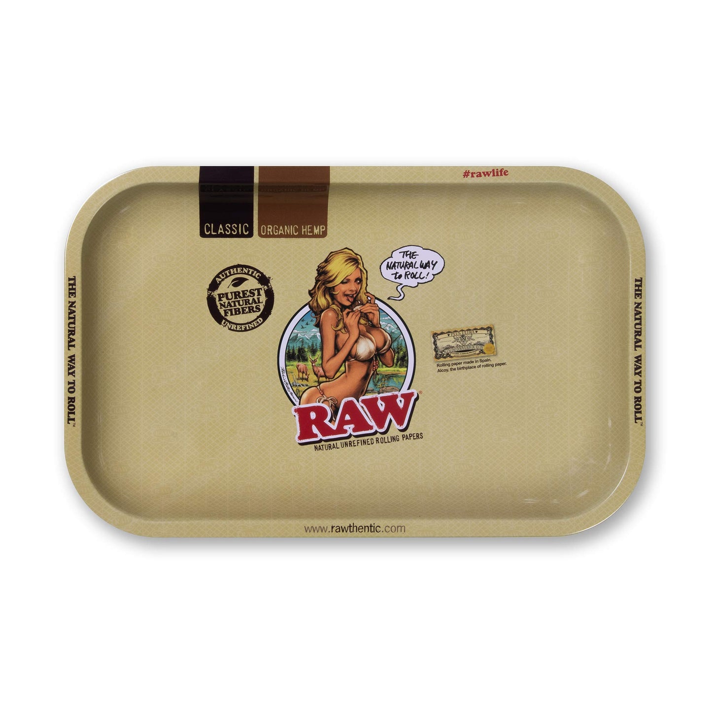 RAW Metal Rolling Tray Small | All Designs