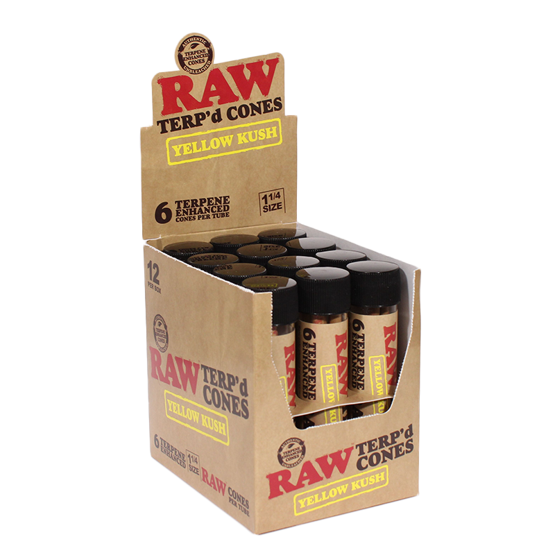 Raw Terp Dipped Cones 1 1/4 6ct 12pk