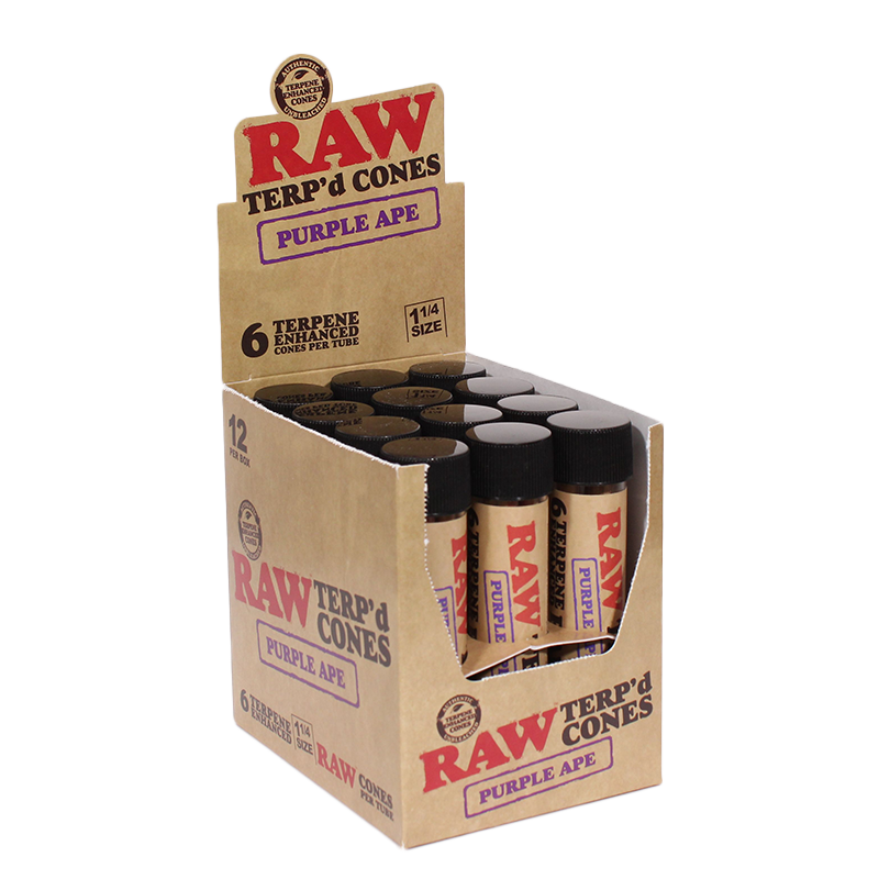 Raw Terp Dipped Cones 1 1/4 6ct 12pk