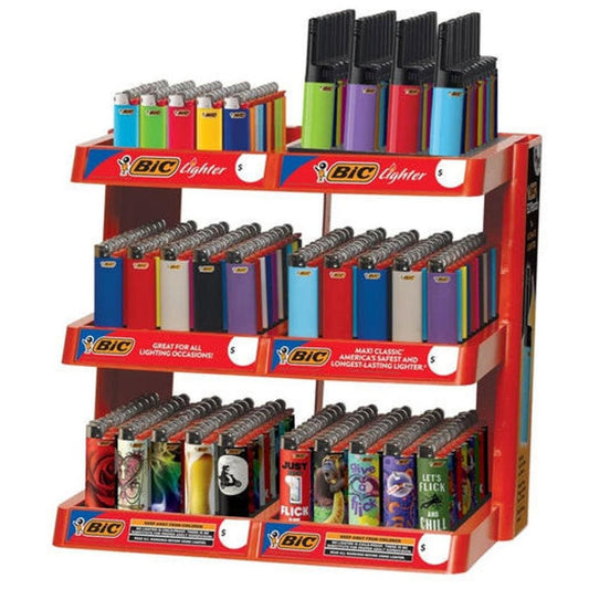 Bic Printed Lighter Display 290Ct