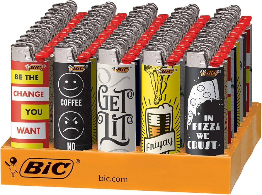 Bic Printed Lighter 50ct