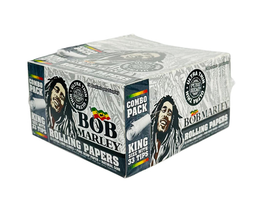 Bob Marley Rolling Paper Ultra Thin Kingsize+33 Tips 50pk