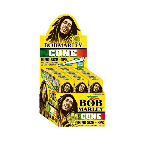 Bob Marley Cones With Tip Kingsize 3pk