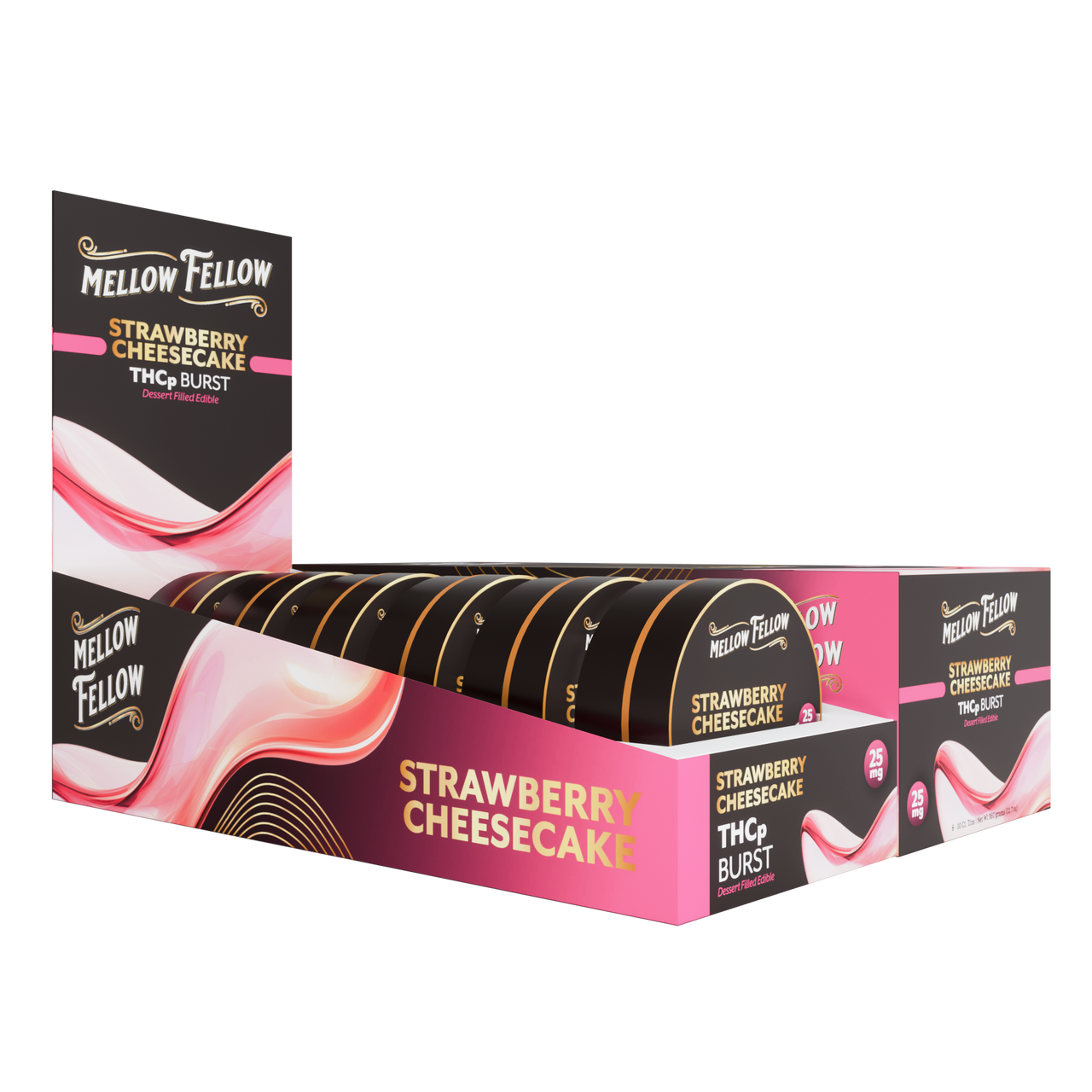 Mellow Fellow ThcP Bursts Tin 25mg 10ct 6pk