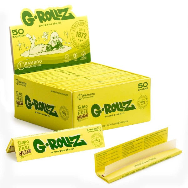 G-Rollz Unbleached Bamboo 50 KS Papers 50pk