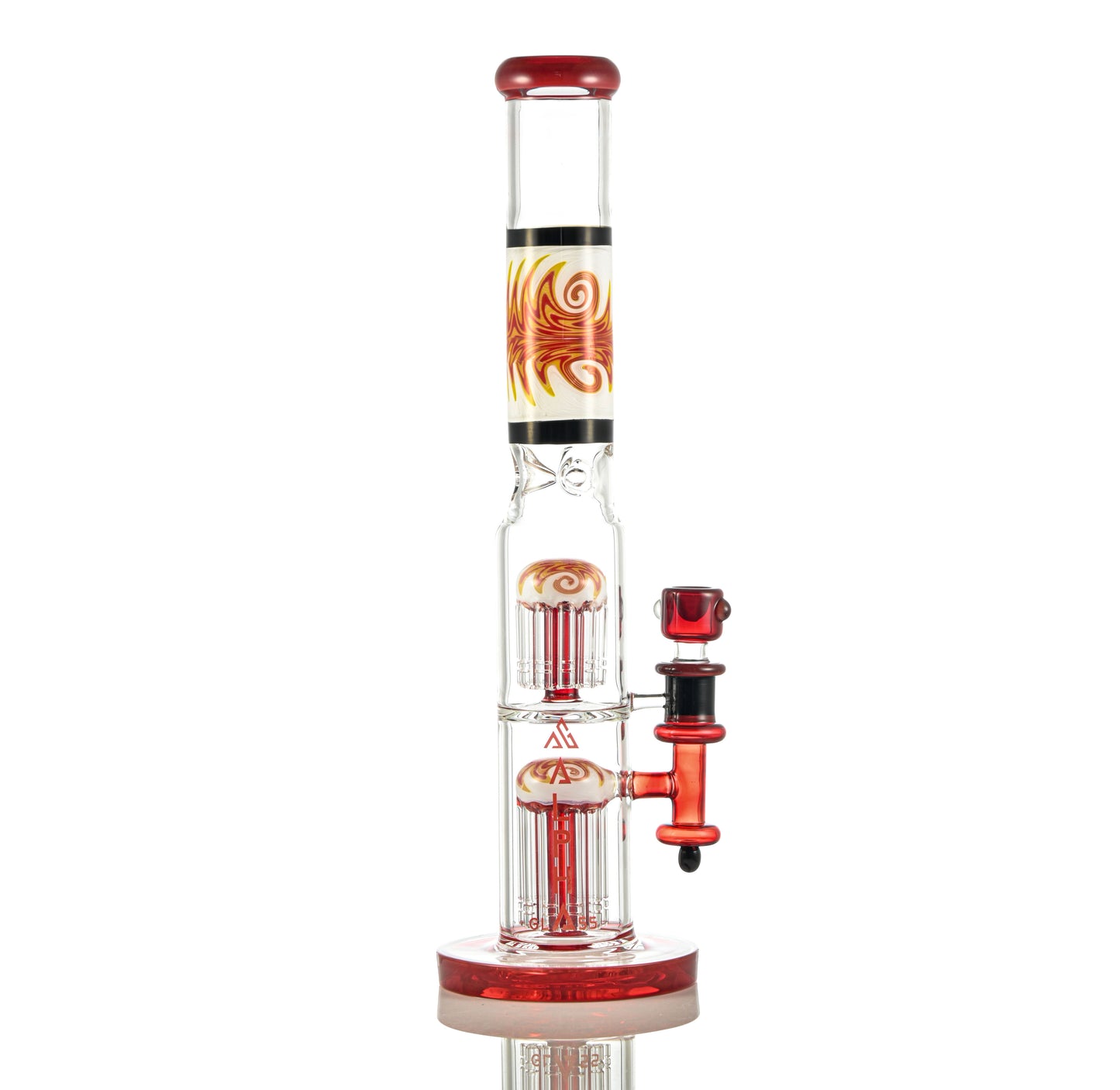 HP019 Masterpiece Flame Work Waterpipe 18"