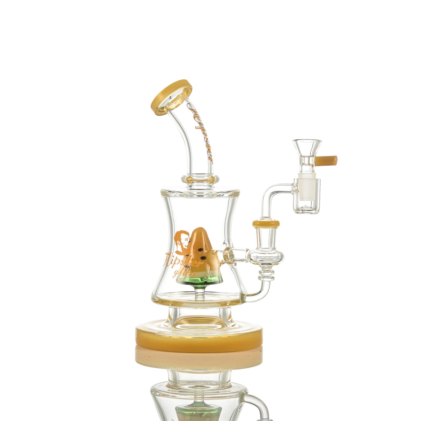 HP021 Cone with Watermelon Perc Waterpipe 8"