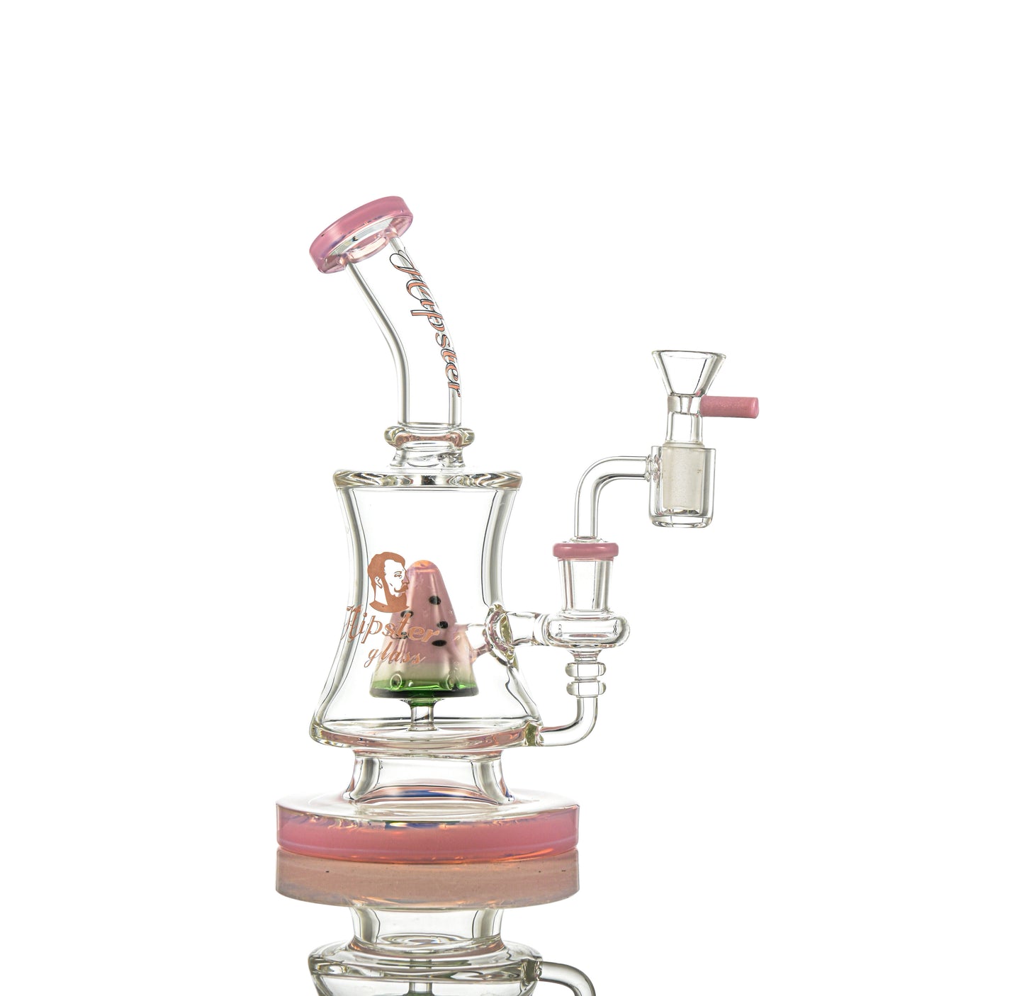 HP021 Cone with Watermelon Perc Waterpipe 8"