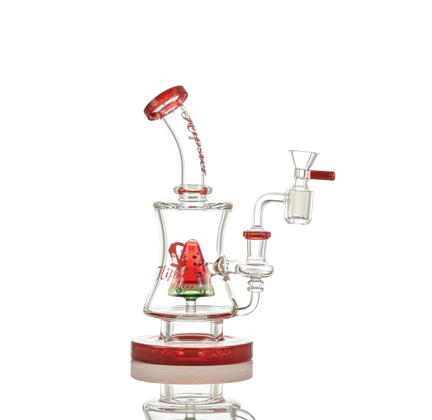 HP021 Cone with Watermelon Perc Waterpipe 8"