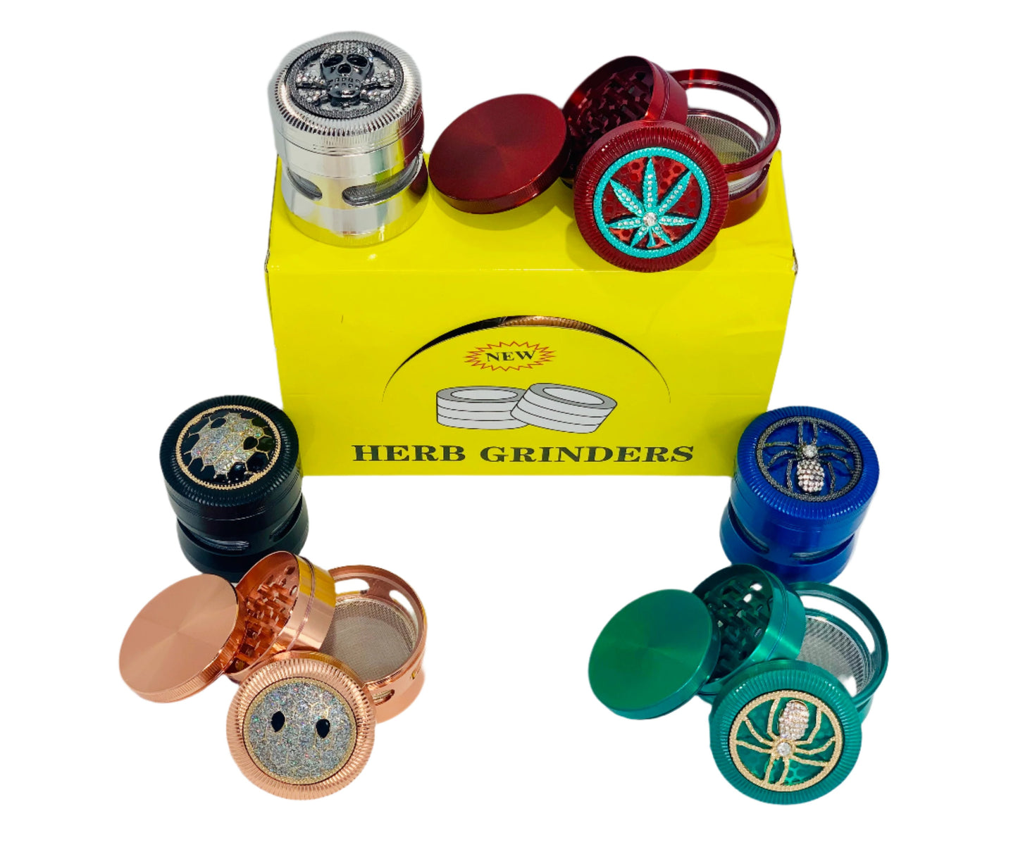 Yellow Grinder Big Clear Window