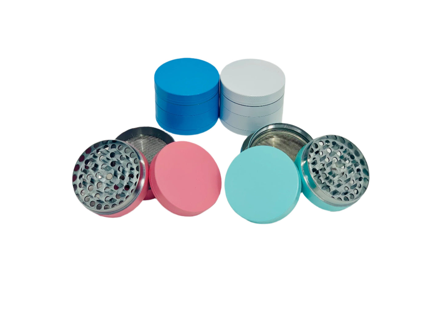 Solid Colored Medium Grinder 4 Part