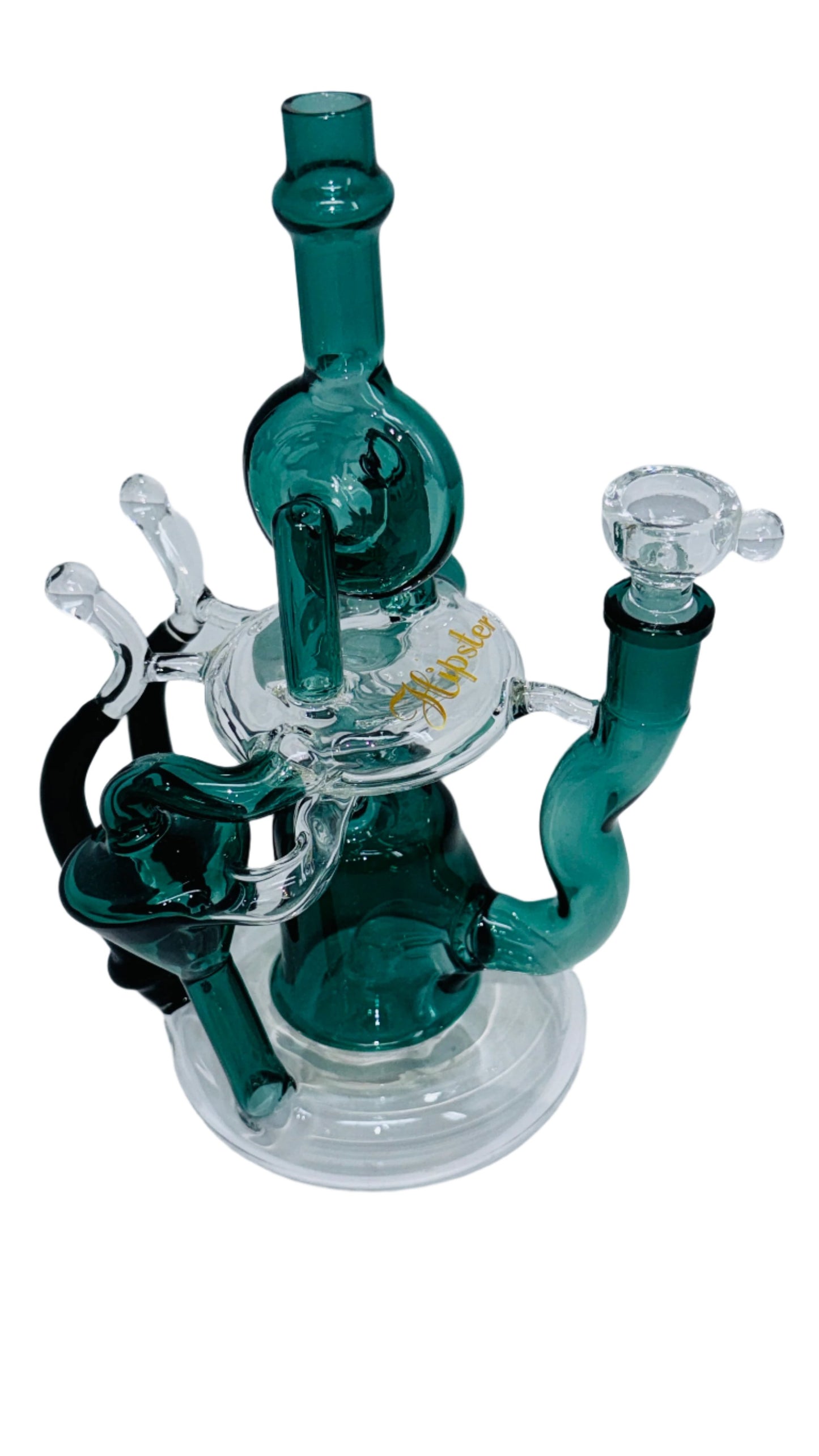 ML003 Large Double Cylinder Recycler 10" Waterpipe