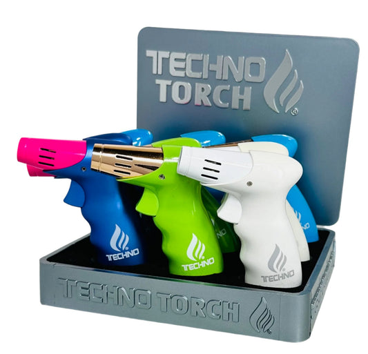 Techno Torch Slanted Simple Torch Lighter 9ct #19005