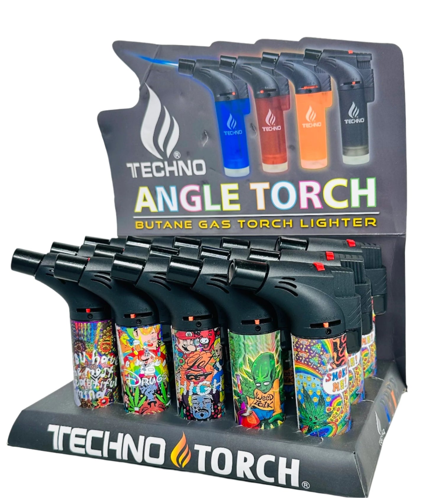 Techno Gun Torch lighter 15ct