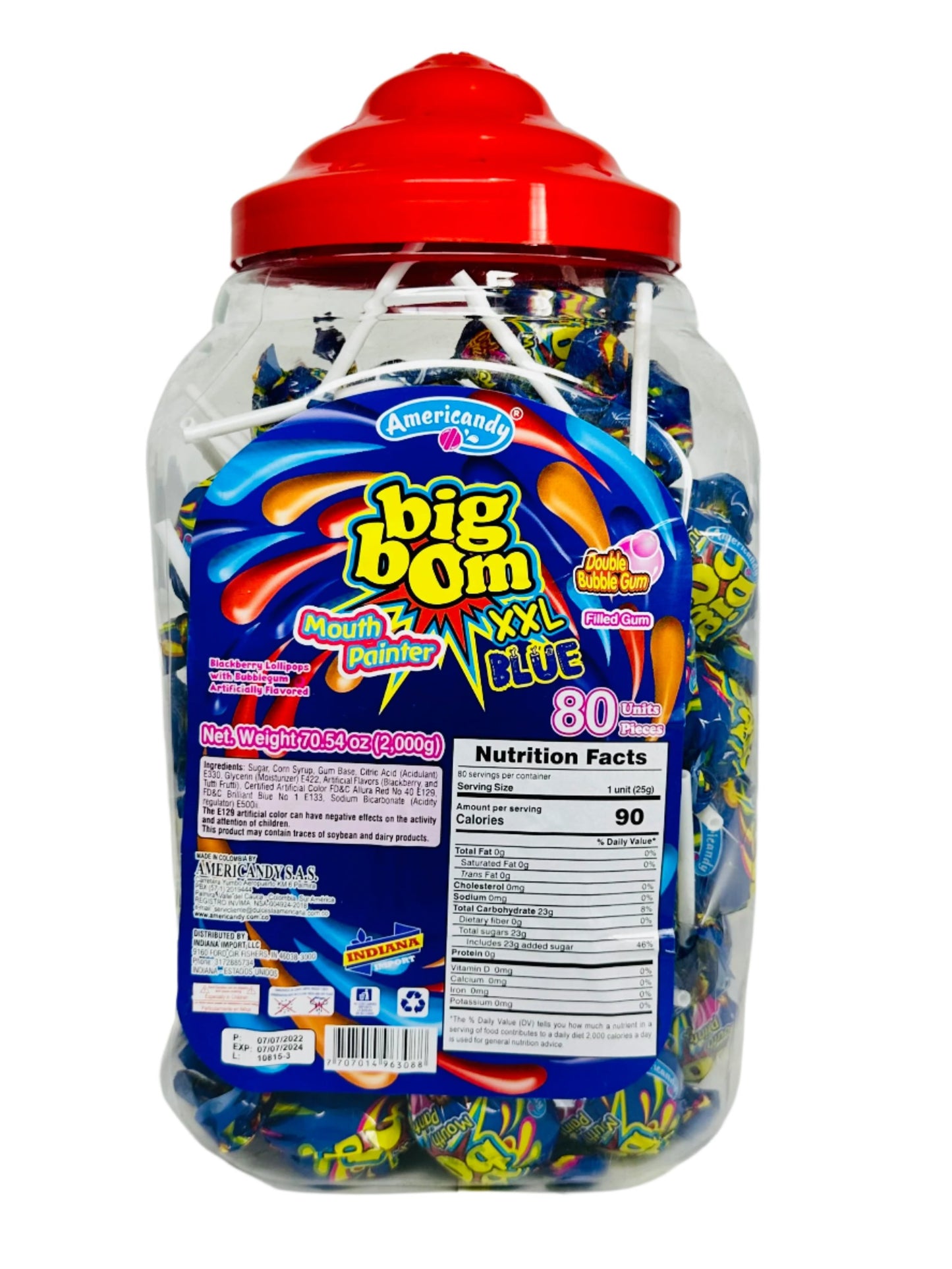 Big Bom Lollipop Jar 80ct