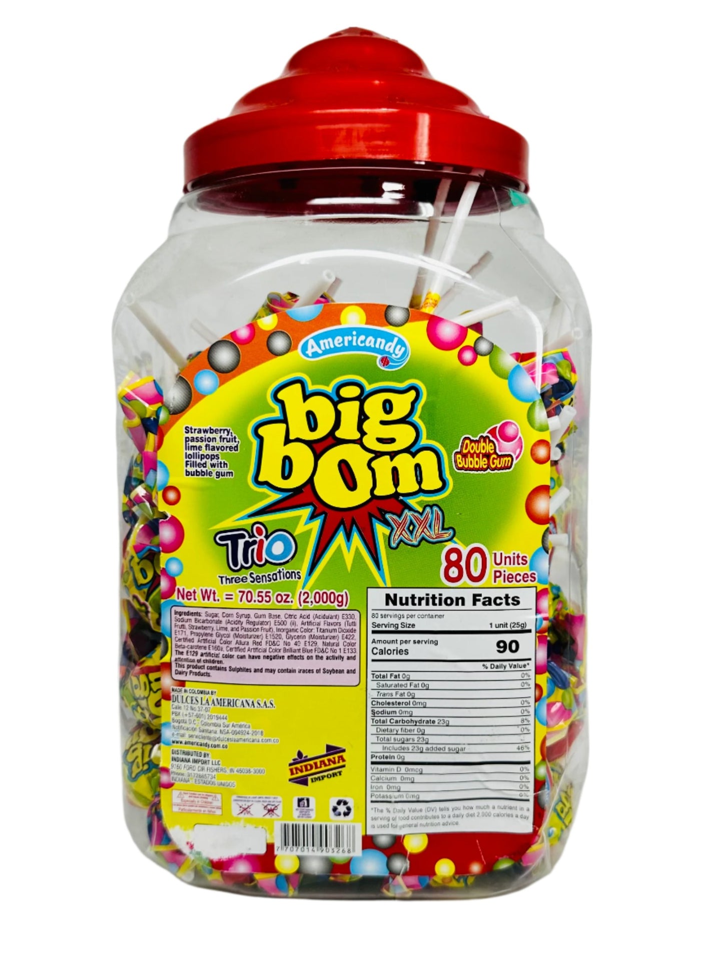 Big Bom Lollipop Jar 80ct